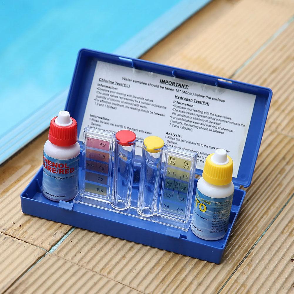 Marine Aquarium Water Testing - PH塩素テストキット,水テスター,ウォーターツール,スイミングプール,藻類テスト,水耕栽培,水族館アクセサリー