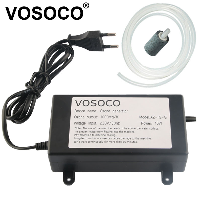 Marine Aquarium Ozone Generator - Vosoco-オゾン発生器,水空気清浄機,果物と野菜,肉の清潔な水槽,キッチントイレの脱臭,1000mg