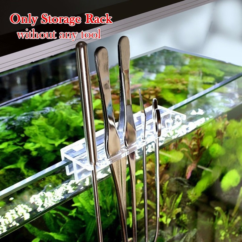 Aquarium Marine Plants - 水族館の植物ツールホルダー,新しい1ピース,ピンセット用のアクリル収納ブラケット,スクレーパー,水槽洗浄ツールホルダー