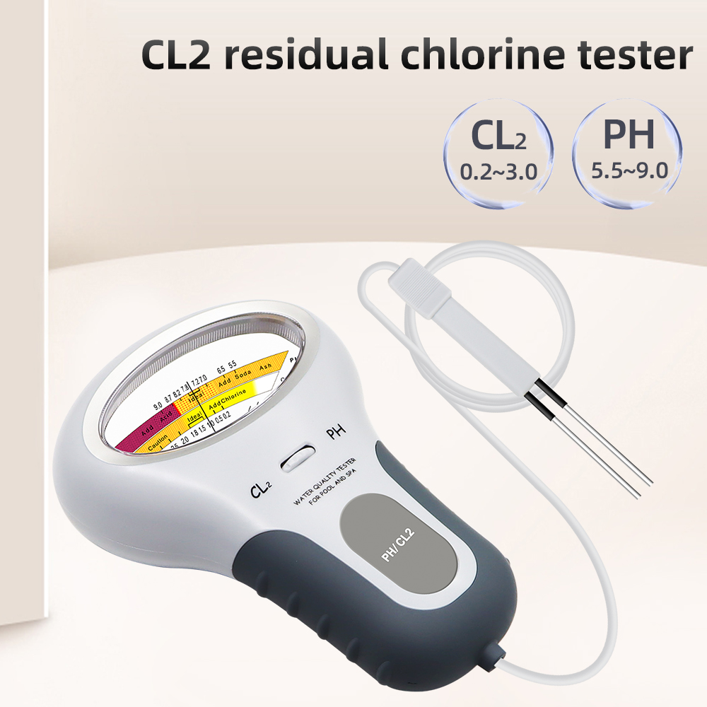 Marine Aquarium Water Testing - 2 in 1水質テスター,塩素検出器,PHおよびCL2メーター,スイミングプール,スパ,水族館,温泉