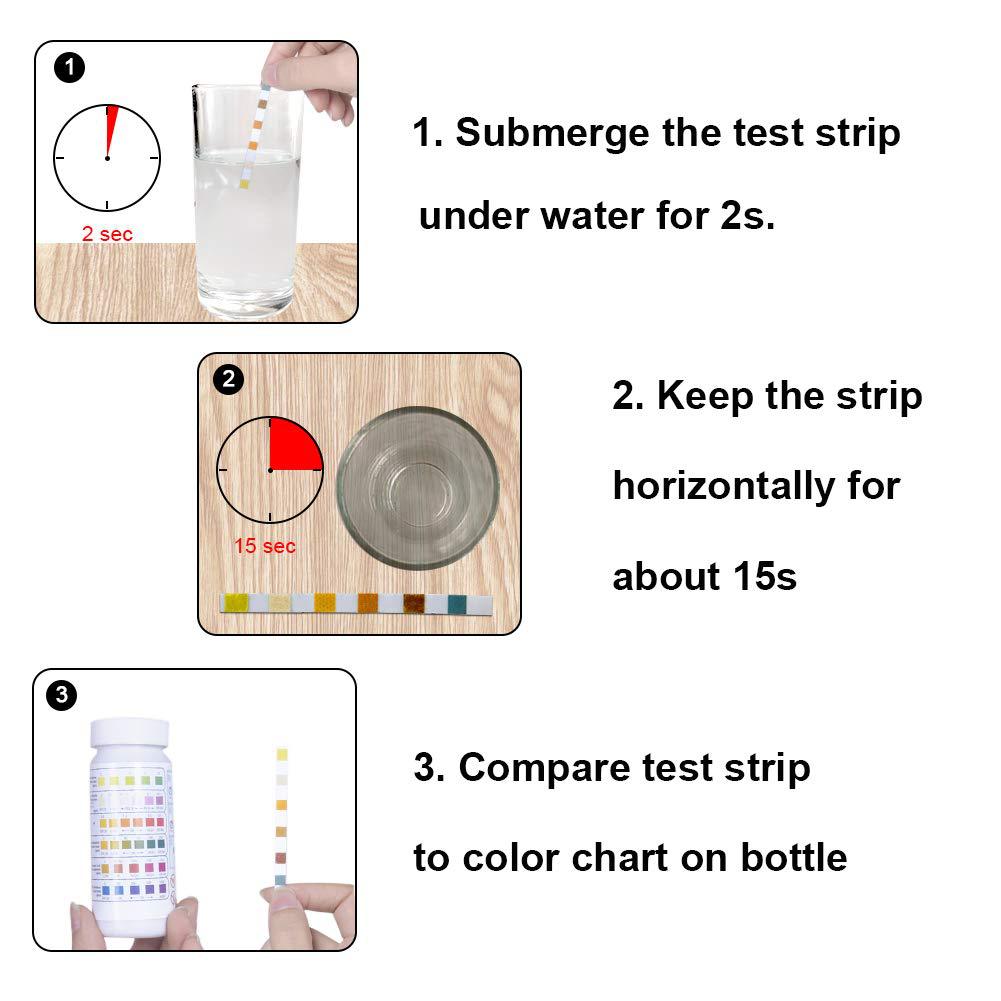 6 in 1プール水質検査ストリップ、水族館、スイミングプー - Marine Aquarium Water Testing のレビューと価格