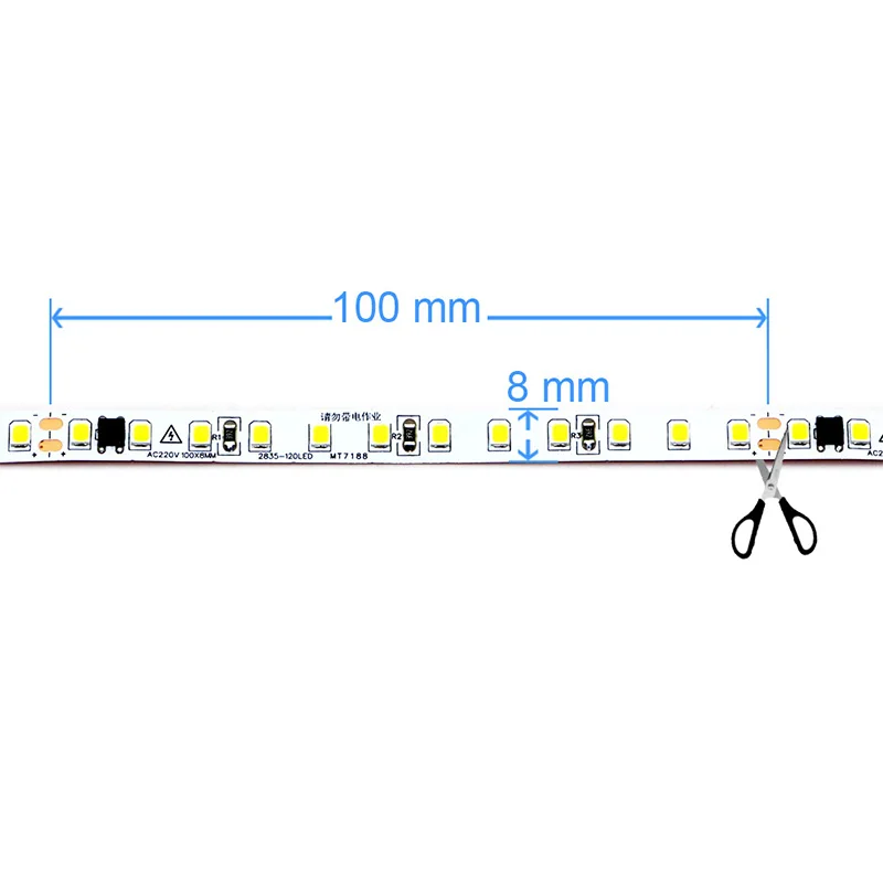 AC220V 230V 5 メートル 600 LED ストリ - Actinic Blue Led のレビューと価格