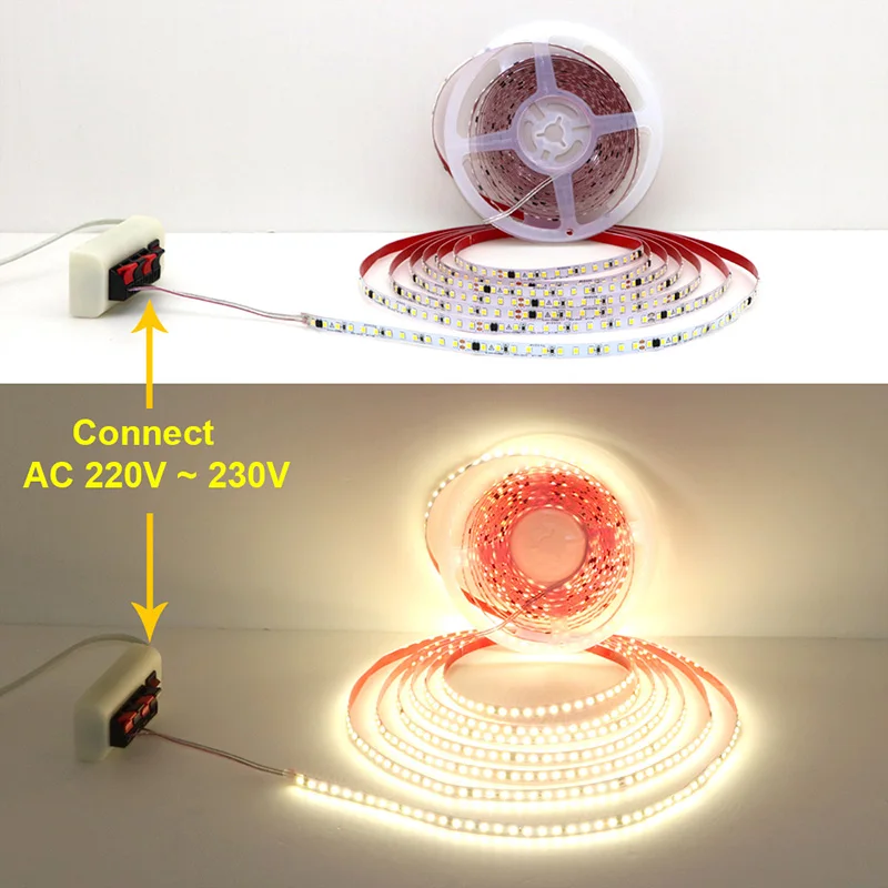 AC220V 230V 5 メートル 600 LED ストリ - Actinic Blue Led のレビューと価格