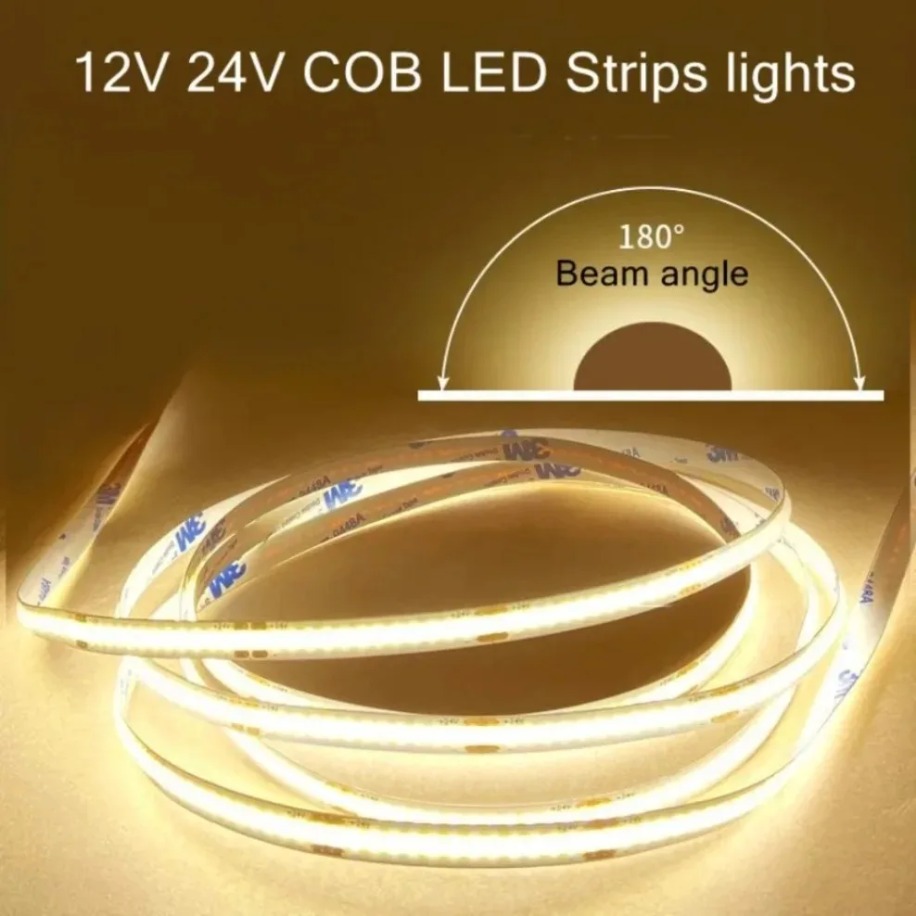5～1m高密度COB LEDストリップ 12V/24V 52 - Actinic Blue Led のレビューと価格