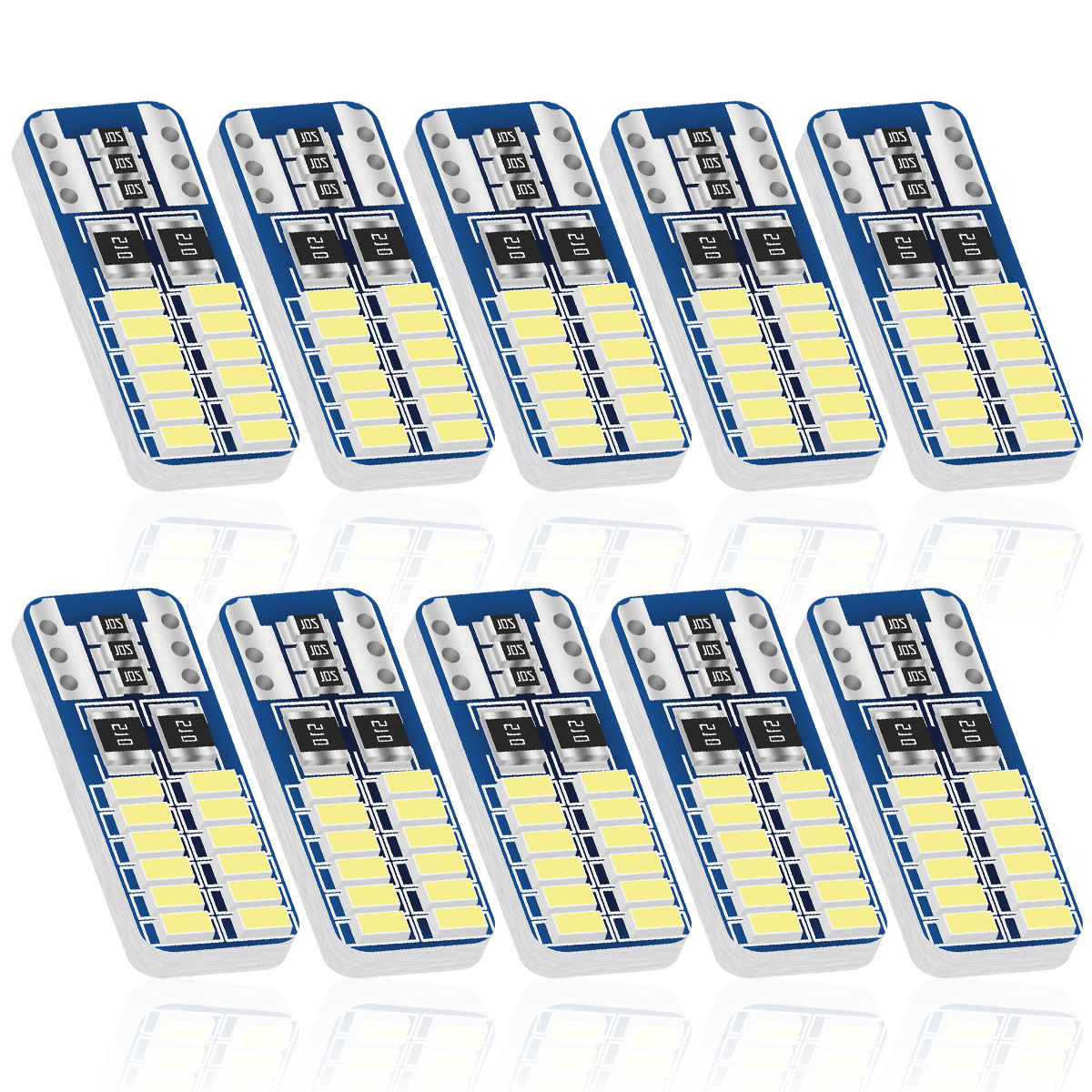 2/6/10/20 個 T10 W5W LED 車内ライト  - Actinic Blue Led のレビューと価格