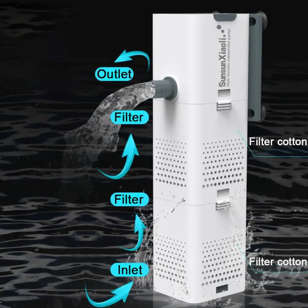 3 で 1 水族館フィルターポンプ水族館エアポンプウェーブポ - Aquael Filter Fzn のレビューと価格