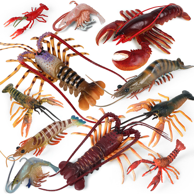 リアルな海洋生物フィギュア アメリカンロブスター キングクラ - Marine Aquarium Hermit Crab のレビューと価格